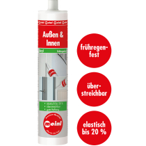 Außen & Innen, frühregenfest 310 ml weiß