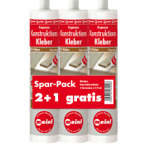 Express Konstruktionskleber Spar-Pack 2+1