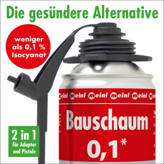 Bauschaum 0,1 (2 in 1 f. Adapter+Pistole) 500 ml